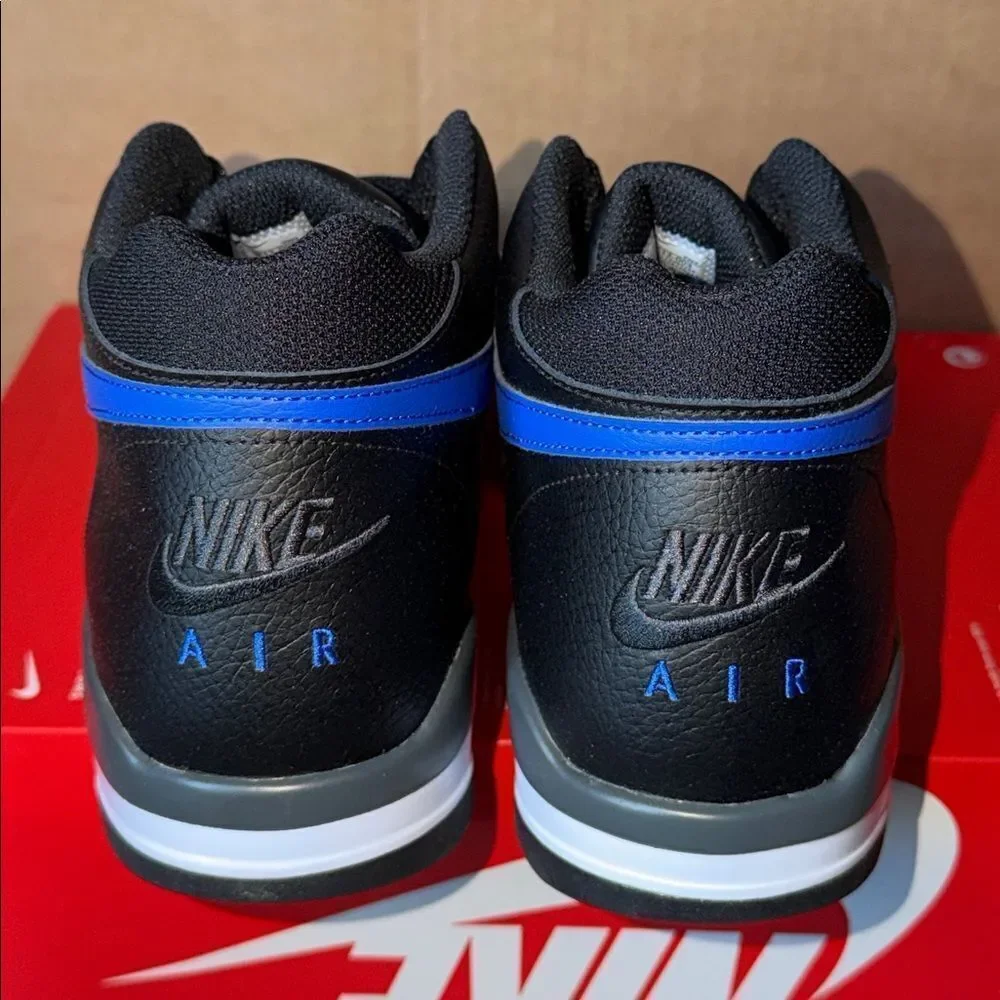 Nike Flight Legacy Black Hyper Blue BQ4212-003 Men’s Size 9.5